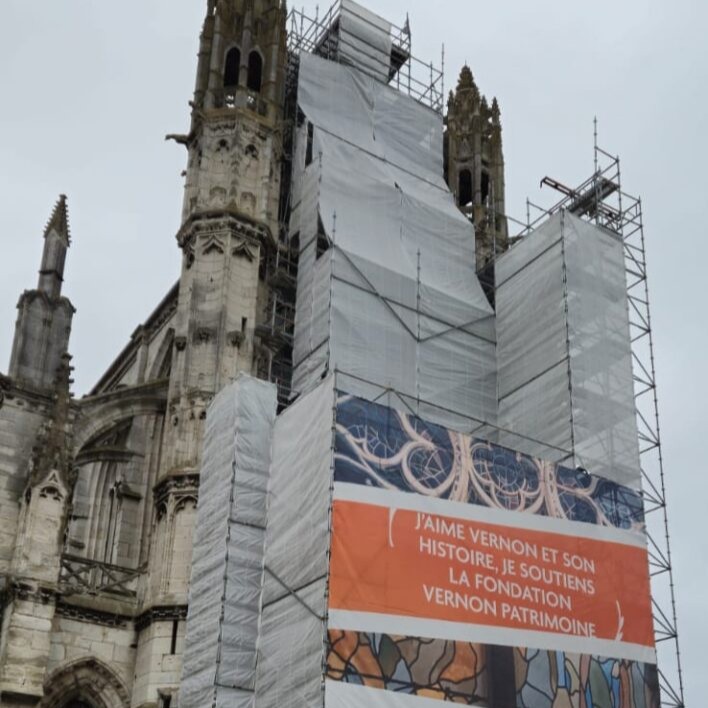 sablage du collegiale de vernon